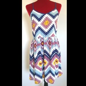 NWOT Colorful Aztec design Xhilaration Dress